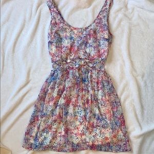 Colorful Aeropostale summer dress with cutouts